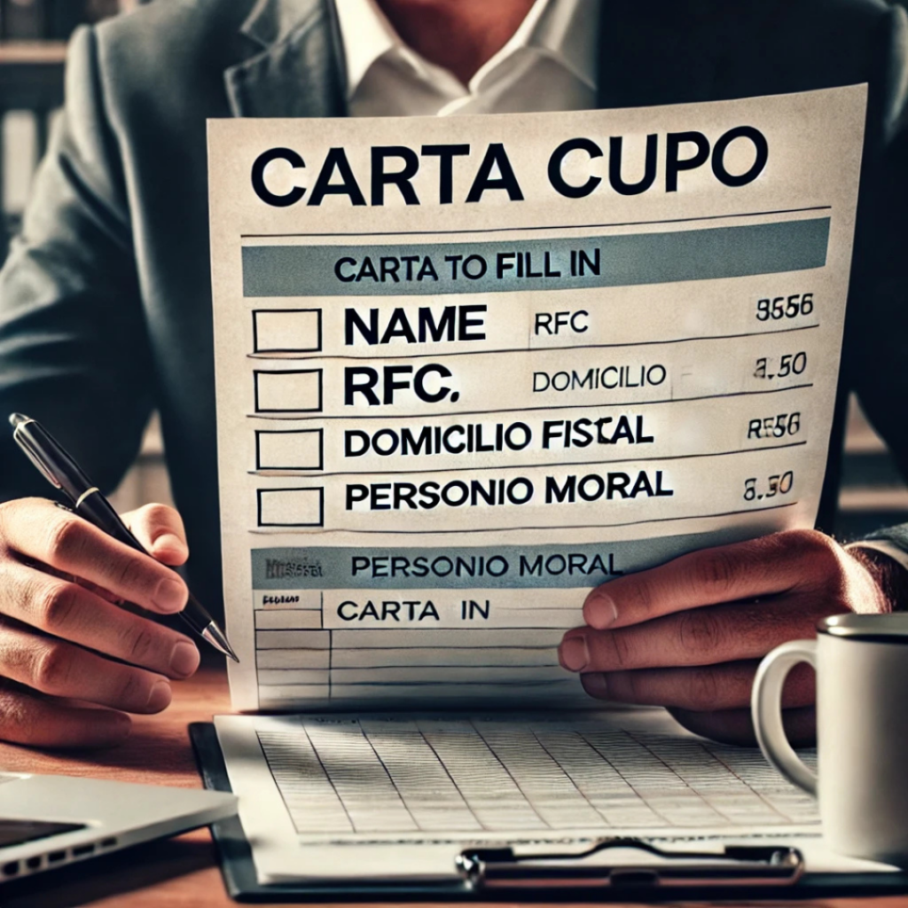 Carta Cupo en comercio exterior